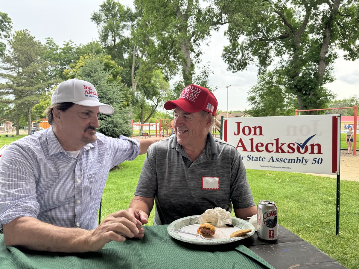 Jon Aleckson with Russ Torkelson